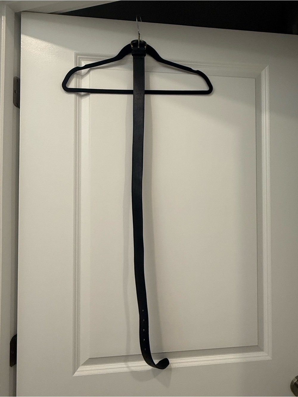Madewell Black Leather Belt with Classic Buckle